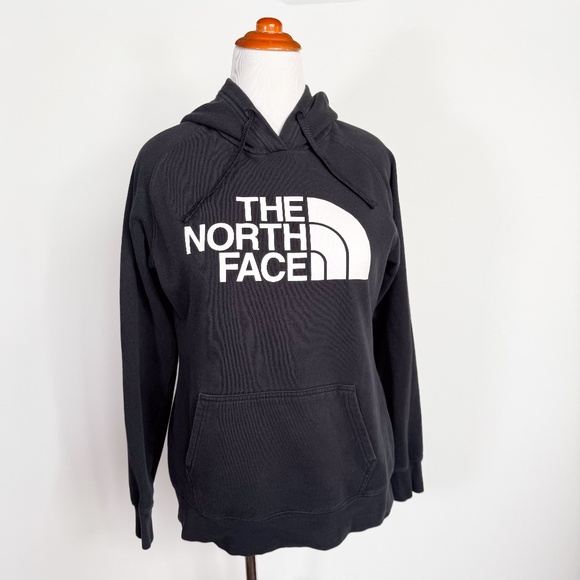 The North Face Women's Large Classic Long Sleeve Black Pullover Hoodie w/ Logo - Picture 1 of 11